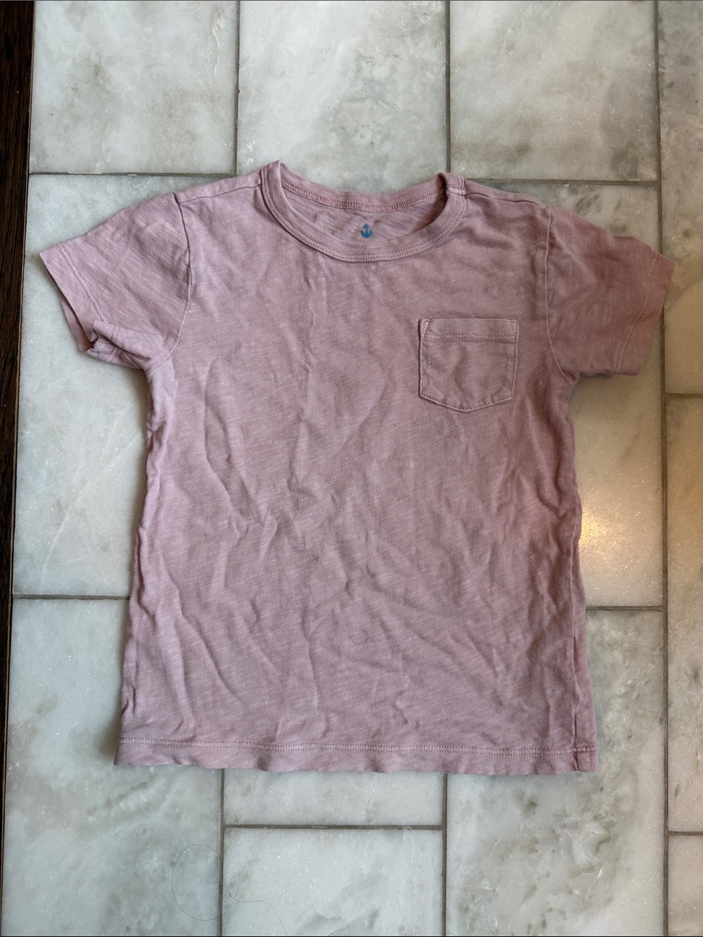 Crewcuts Dusty Rose Short Sleeve Pocket Tee size 4-5 years